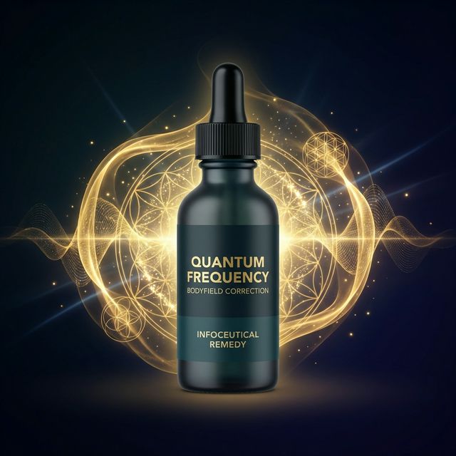 Infoceutical with quantum frequency body field energy